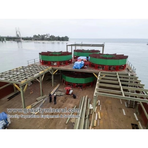 Soluzione di Arricchimento per Gravità per Giacimenti di Stagno di Tipo Placer Offshore