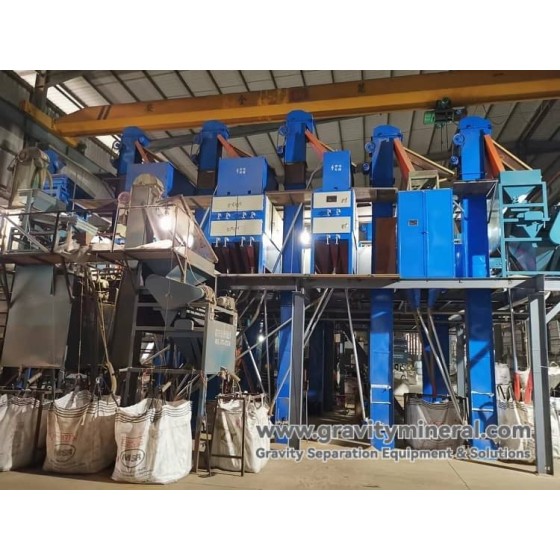 Soluzione integrata per il trattamento dei minerali placcosi di titanio e zirconio (gravità, magnetismo ed elettrostatica)